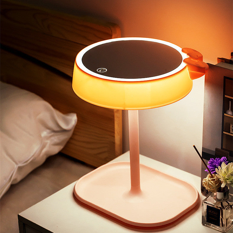 Desktop Touch Screen With Light USB Charging Desktop Recepting Makeup Mirror