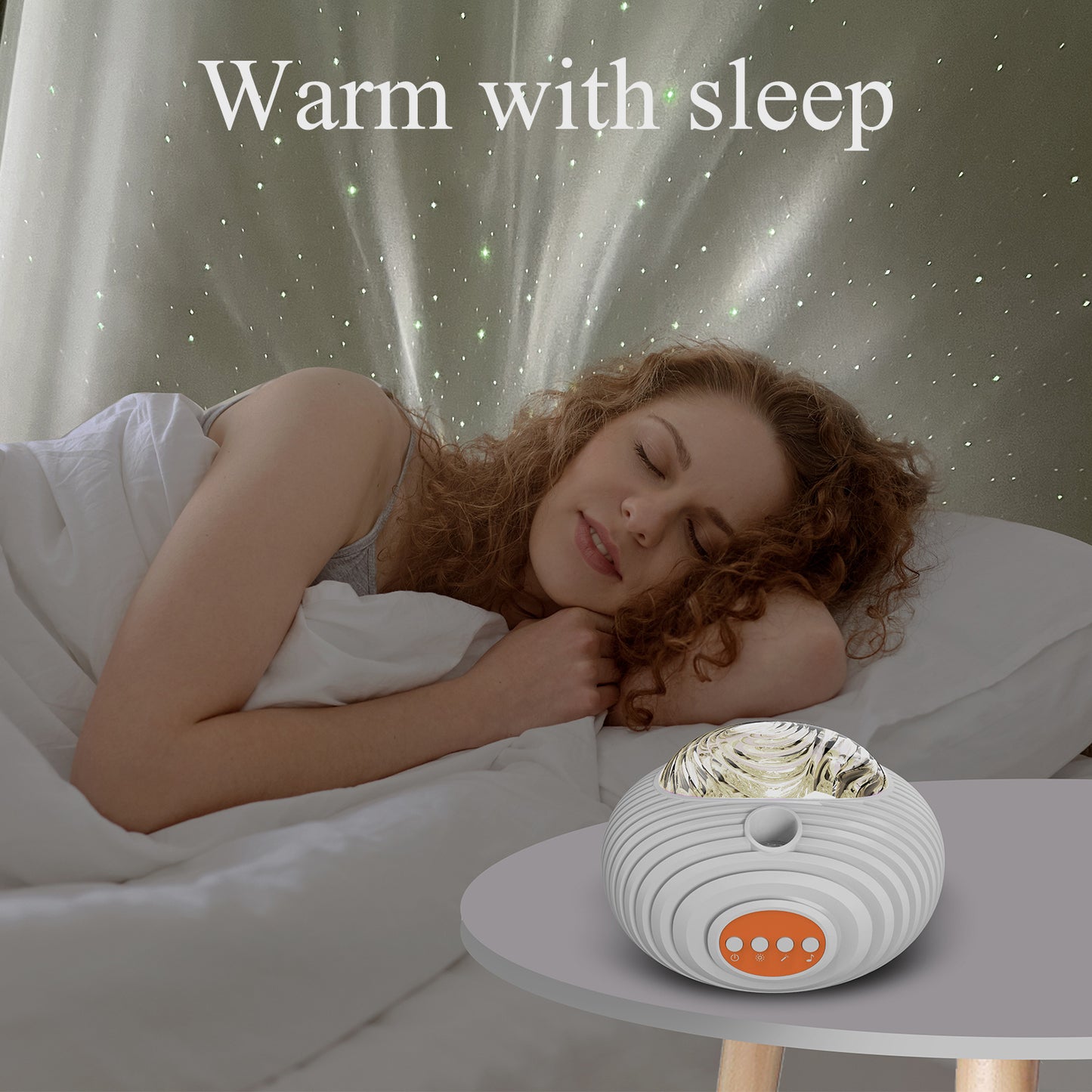New Double Effect Northern Lights Projector Lamp Milky Way Atmosphere Lamp Starry Sky Lamp White Noise Projector Lamp With Rometes