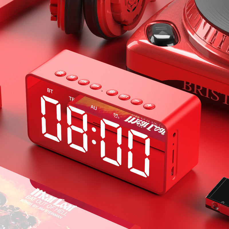 Music alarm clock creative student mute bedside luminous digital clock children's alarm clock electronic clock multi-function audio