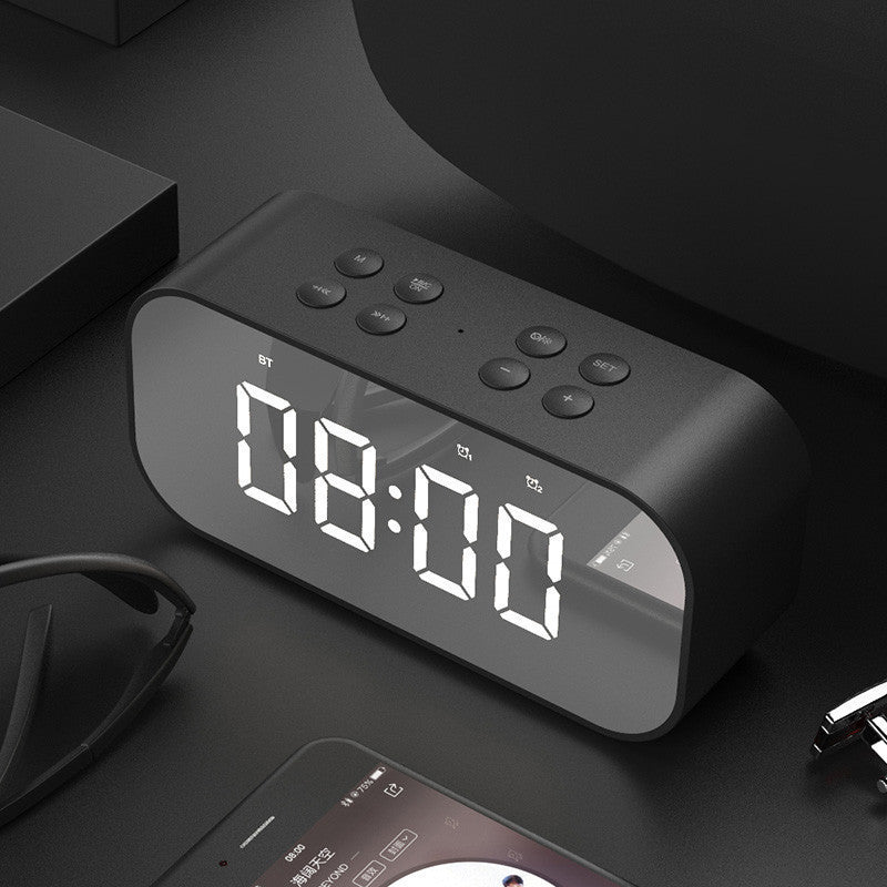 Music alarm clock creative student mute bedside luminous digital clock children's alarm clock electronic clock multi-function audio