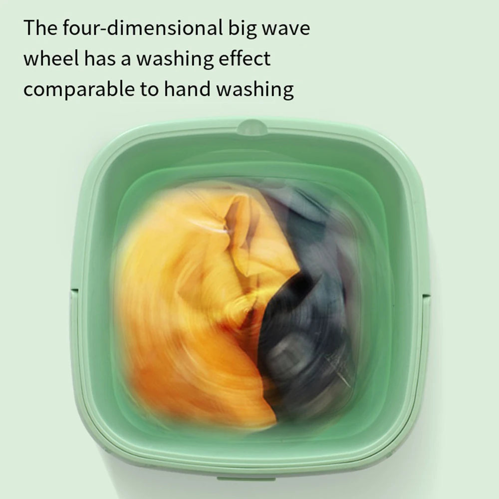 Large Portable Washing Machine Folding and Dryer Bucket for Clothes Socks Underwear Mini Washer - HMroll LLC