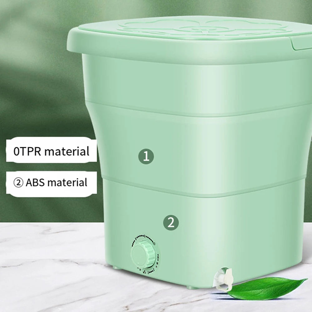 Large Portable Washing Machine Folding and Dryer Bucket for Clothes Socks Underwear Mini Washer - HMroll LLC