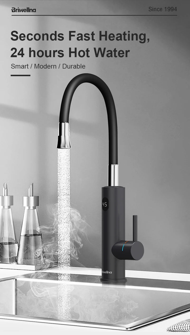 Electric Water Heater 2 in 1 Kitchen Faucet Tankless Water Heater Tap - HMroll LLC