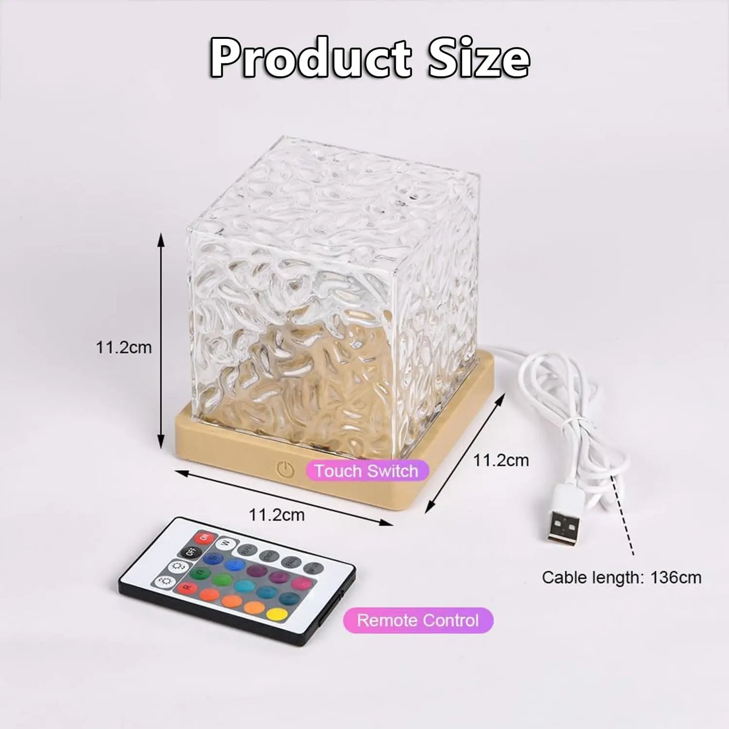 Ocean Wave Projector Light 16 Colors Midnight Aura Aurora Glow Lamp Home Office Bar Restaurant Underwater Projector Night Light - HMroll LLC