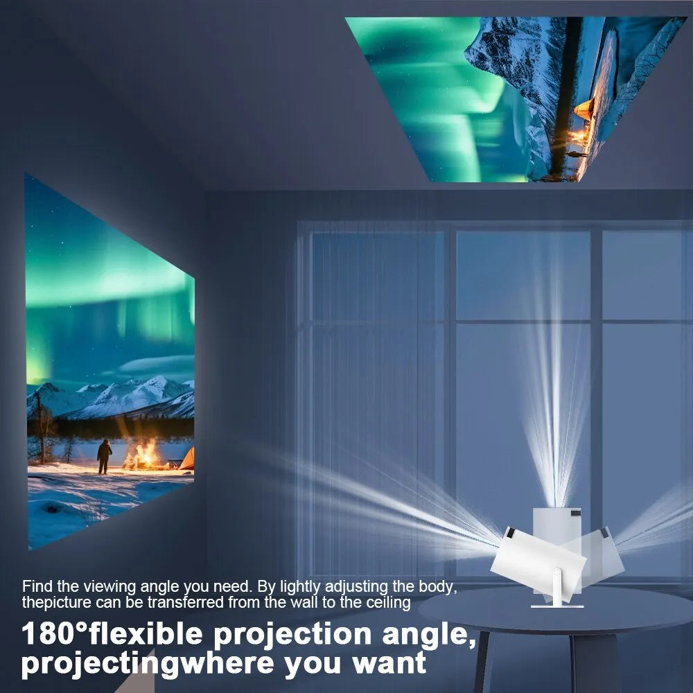 Magcubic Projector Hy300 4K Android 11 Dual Wifi6 200 ANSI Allwinner H713 BT5.0 1080P 1280*720P Home Cinema Outdoor Projetor - HMroll LLC