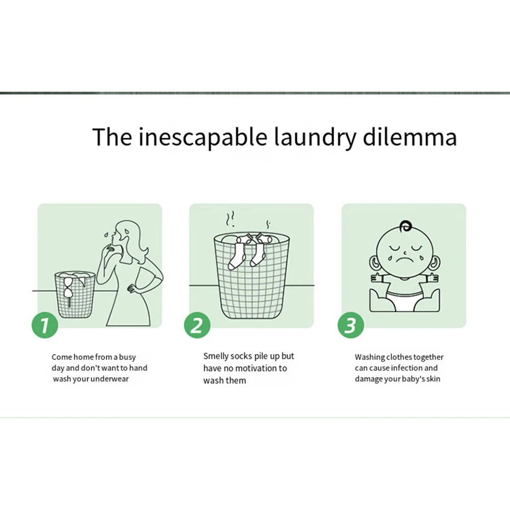 Large Portable Washing Machine Folding and Dryer Bucket for Clothes Socks Underwear Mini Washer - HMroll LLC