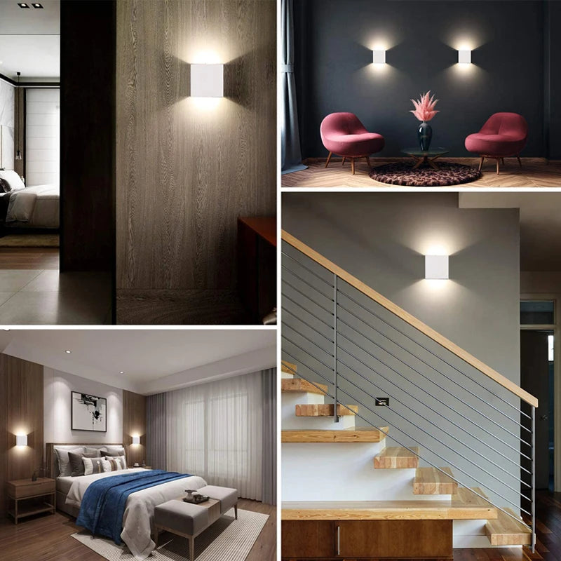 Up and Down LED Wall Lamp: Illuminate Your Space with Style! - HMroll LLC