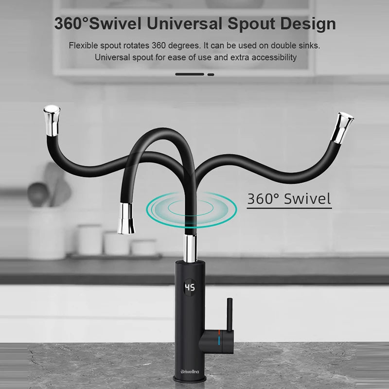 Electric Water Heater 2 in 1 Kitchen Faucet Tankless Water Heater Tap - HMroll LLC