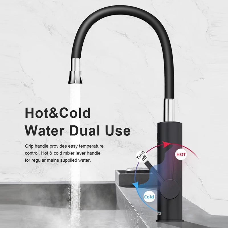 Electric Water Heater 2 in 1 Kitchen Faucet Tankless Water Heater Tap - HMroll LLC