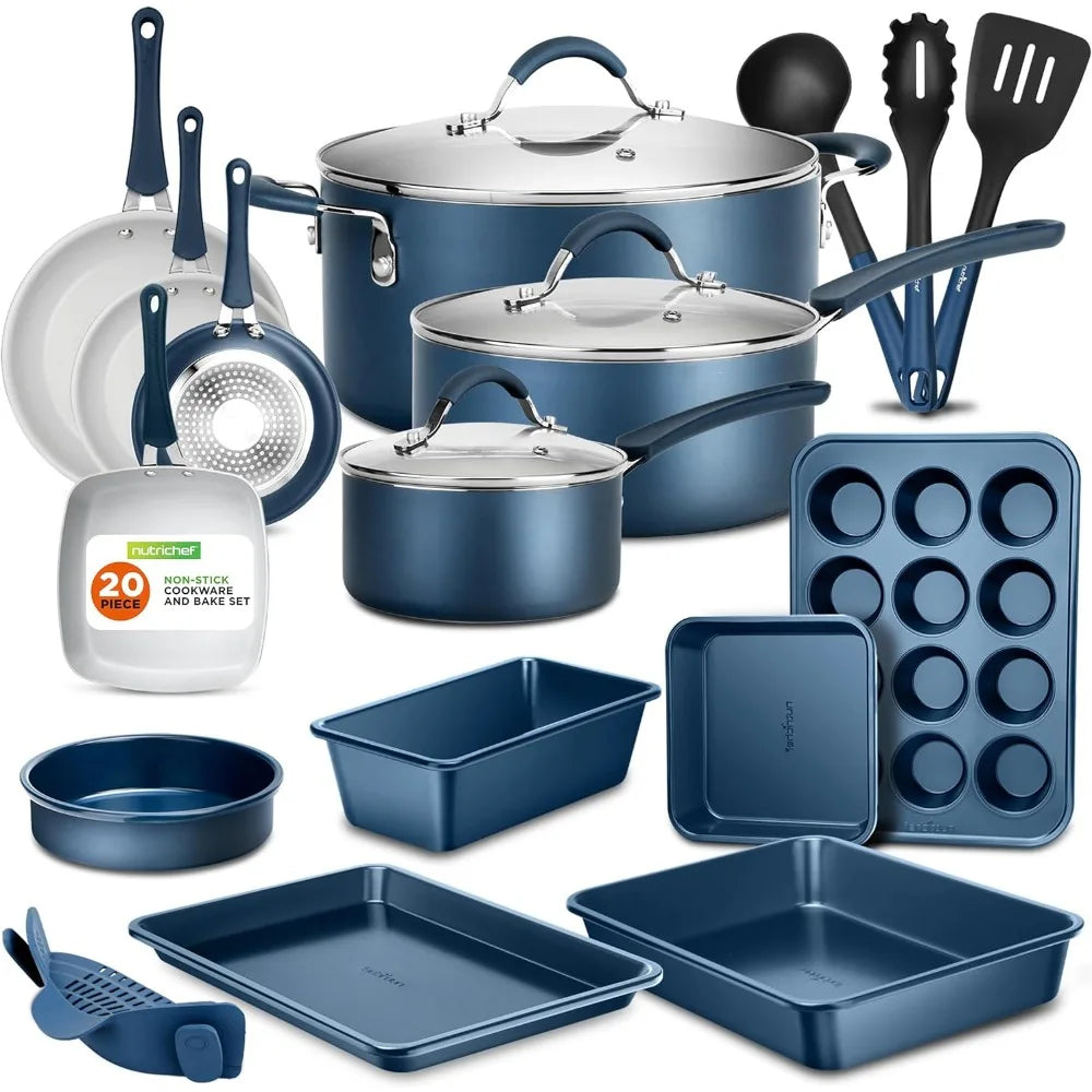 Kitchen Cookware Set in Matt Gold: Elevate Your Culinary Experience! - HMroll LLC