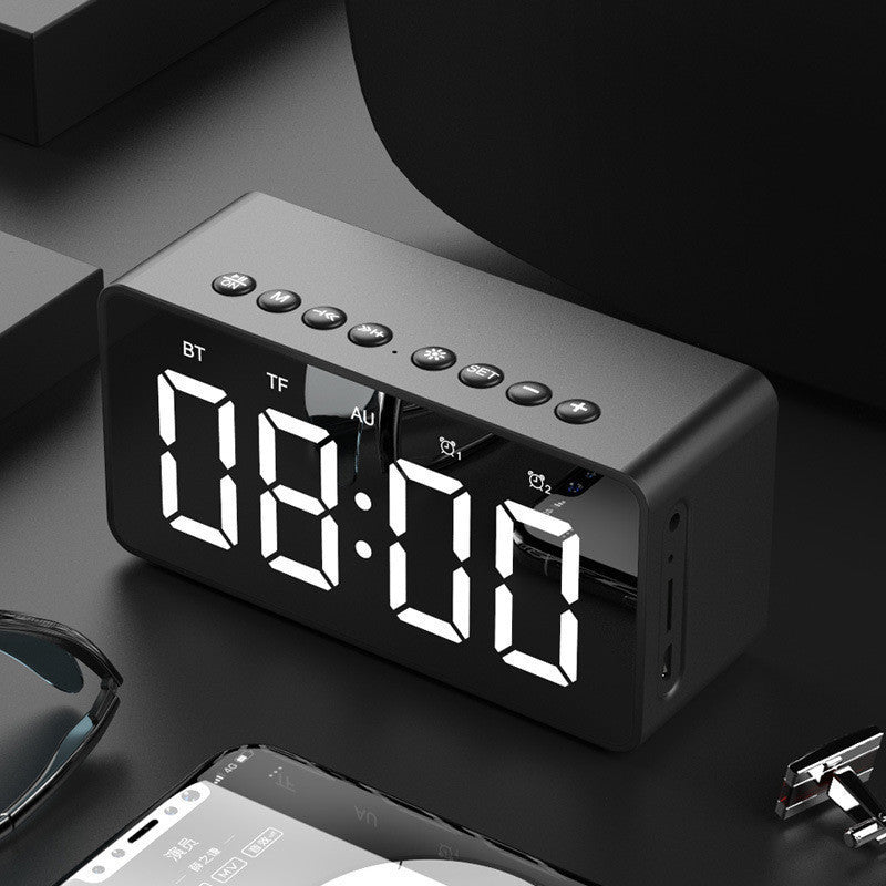 Music alarm clock creative student mute bedside luminous digital clock children's alarm clock electronic clock multi-function audio