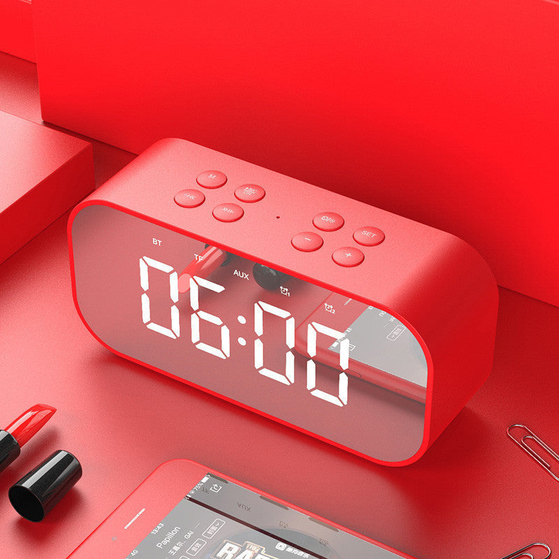 Music alarm clock creative student mute bedside luminous digital clock children's alarm clock electronic clock multi-function audio