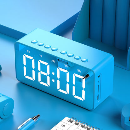 Music alarm clock creative student mute bedside luminous digital clock children's alarm clock electronic clock multi-function audio