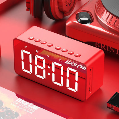 Music alarm clock creative student mute bedside luminous digital clock children's alarm clock electronic clock multi-function audio