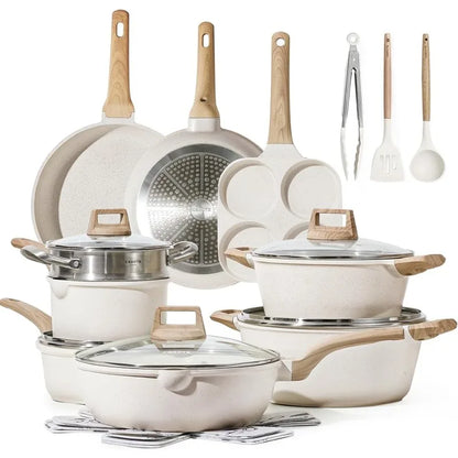 CAROTE 21-Piece Nonstick Cookware Set