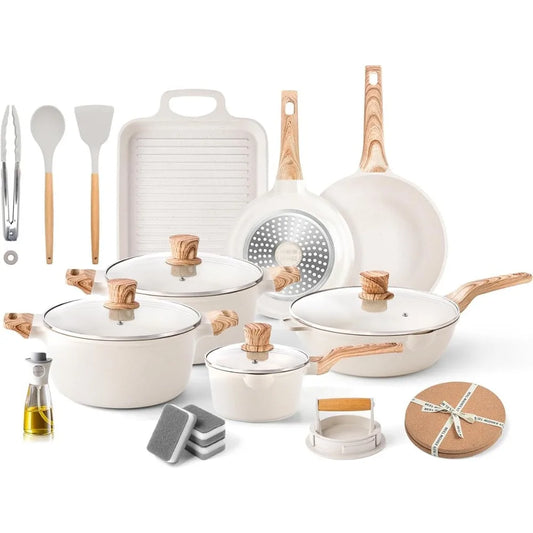 Kitchen Nonstick Cookware Sets Granite Frying Pans