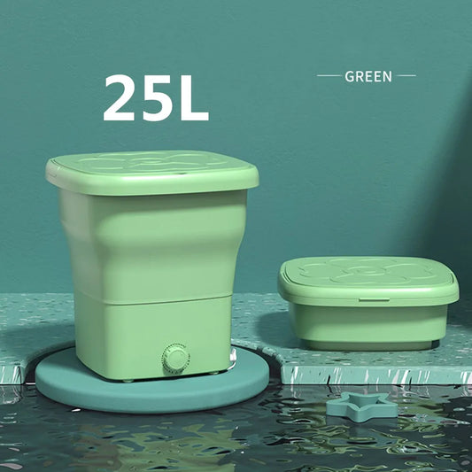  Large Portable Washing Machine Folding and Dryer Bucket for Clothes Socks Underwear Mini Washer 