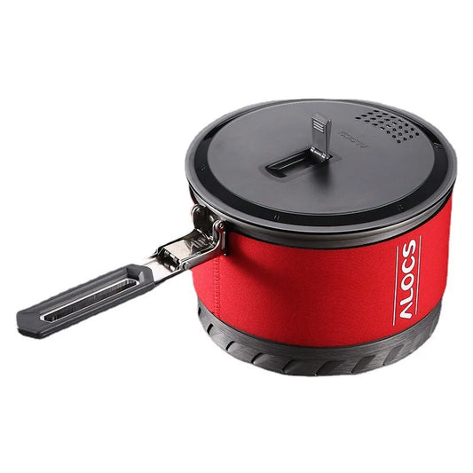 CW-S10 Outdoor Heat Exchange Camping Cooking Pot: Your Ultimate Dual-Purpose Cookware Companion! - HMroll LLC